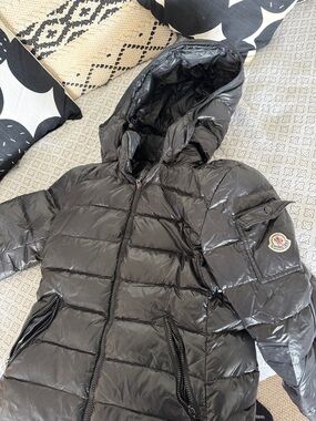 Moncler Black Hooded Puffer Jacket